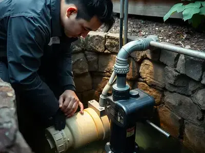 水中ポンプ設置